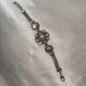 Brighton Twilight Crystal Flower Bracelet. New!